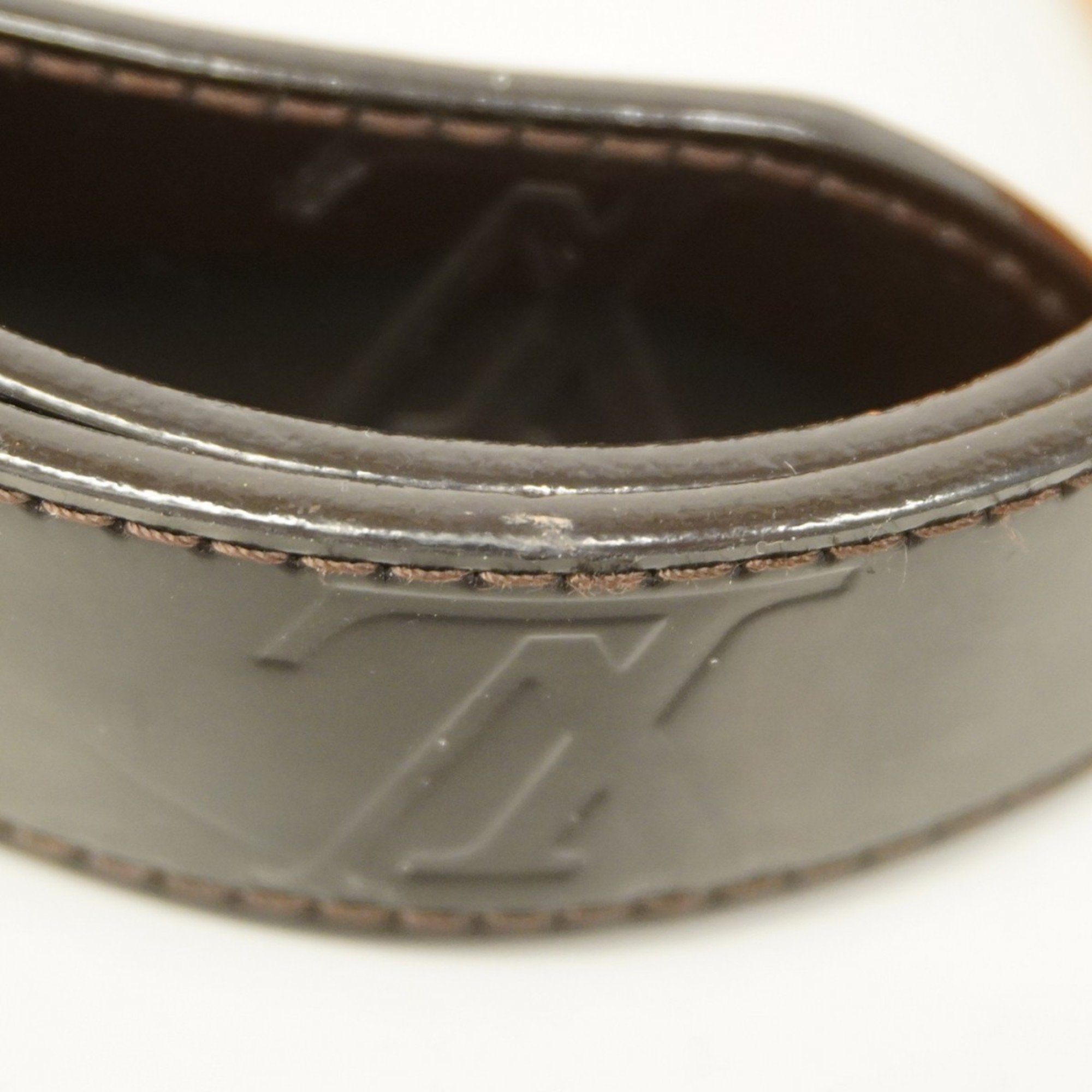 Louis Vuitton Belt Vernis Santur M9480 Black Ladies