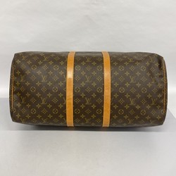 Louis Vuitton Boston Bag Monogram Keepall 55 M41424 Brown Men's Women's