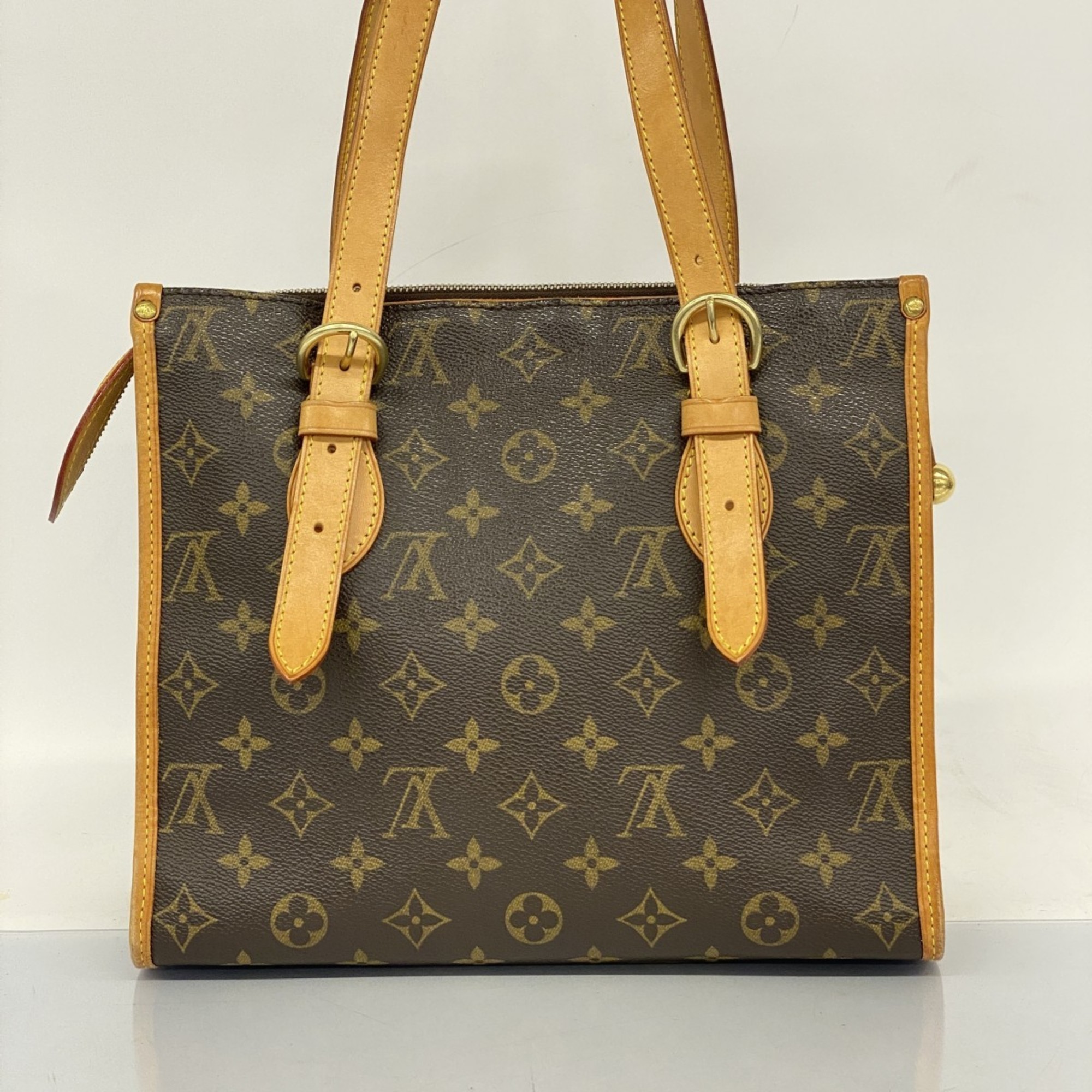 Louis Vuitton Shoulder Bag Monogram Popincourt M40007 Brown Ladies