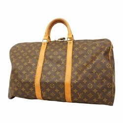 Louis Vuitton Boston Bag Monogram Keepall 50 M41426 Brown Men's Women's