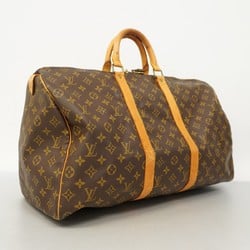 Louis Vuitton Boston Bag Monogram Keepall 50 M41426 Brown Men's Women's