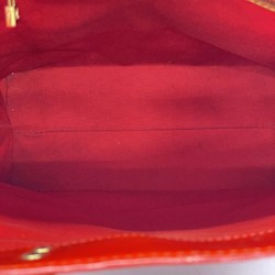 Louis Vuitton Tote Bag Vernis Reed MM M91086 Rouge Ladies