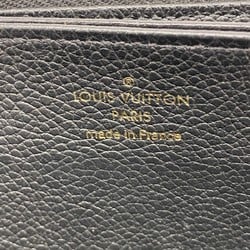 Louis Vuitton Long Wallet Monogram Empreinte Zippy M61864 Noir Ladies