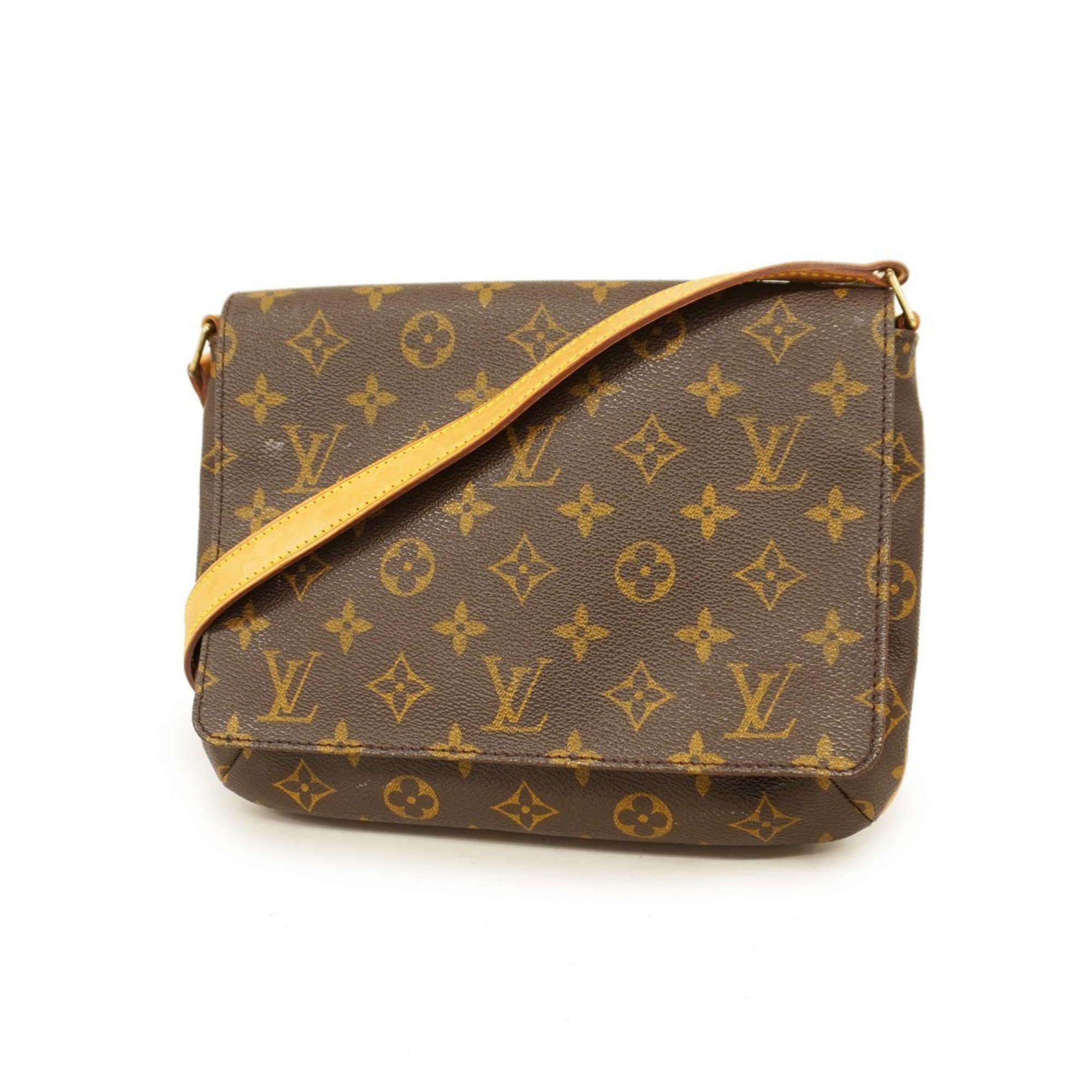 Louis Vuitton Shoulder Bag Monogram Musette Tango Short Strap M51257 Brown Women's