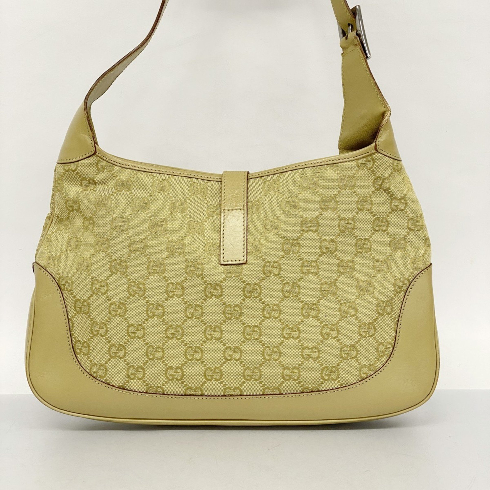 Gucci Handbag GG Canvas Jackie 00963 Beige Women's