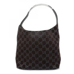 Gucci Shoulder Bag 001 3298 Suede Brown Women's