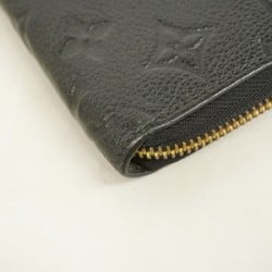 Louis Vuitton Long Wallet Monogram Empreinte Zippy M61864 Noir Ladies