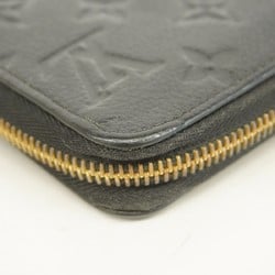 Louis Vuitton Long Wallet Monogram Empreinte Zippy M61864 Noir Ladies