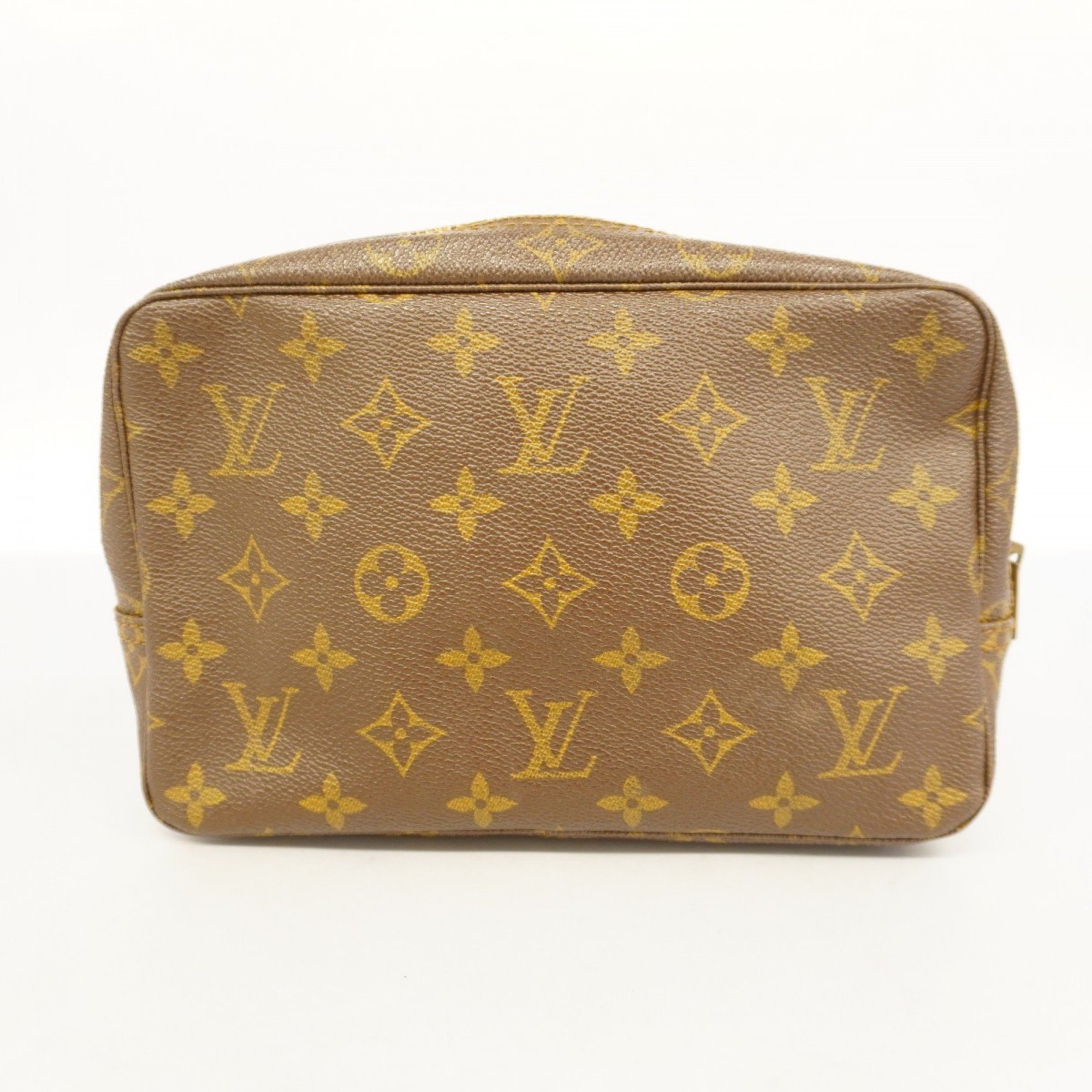 Louis Vuitton Clutch Bag Monogram True Toilet 23 M47524 Brown Women's