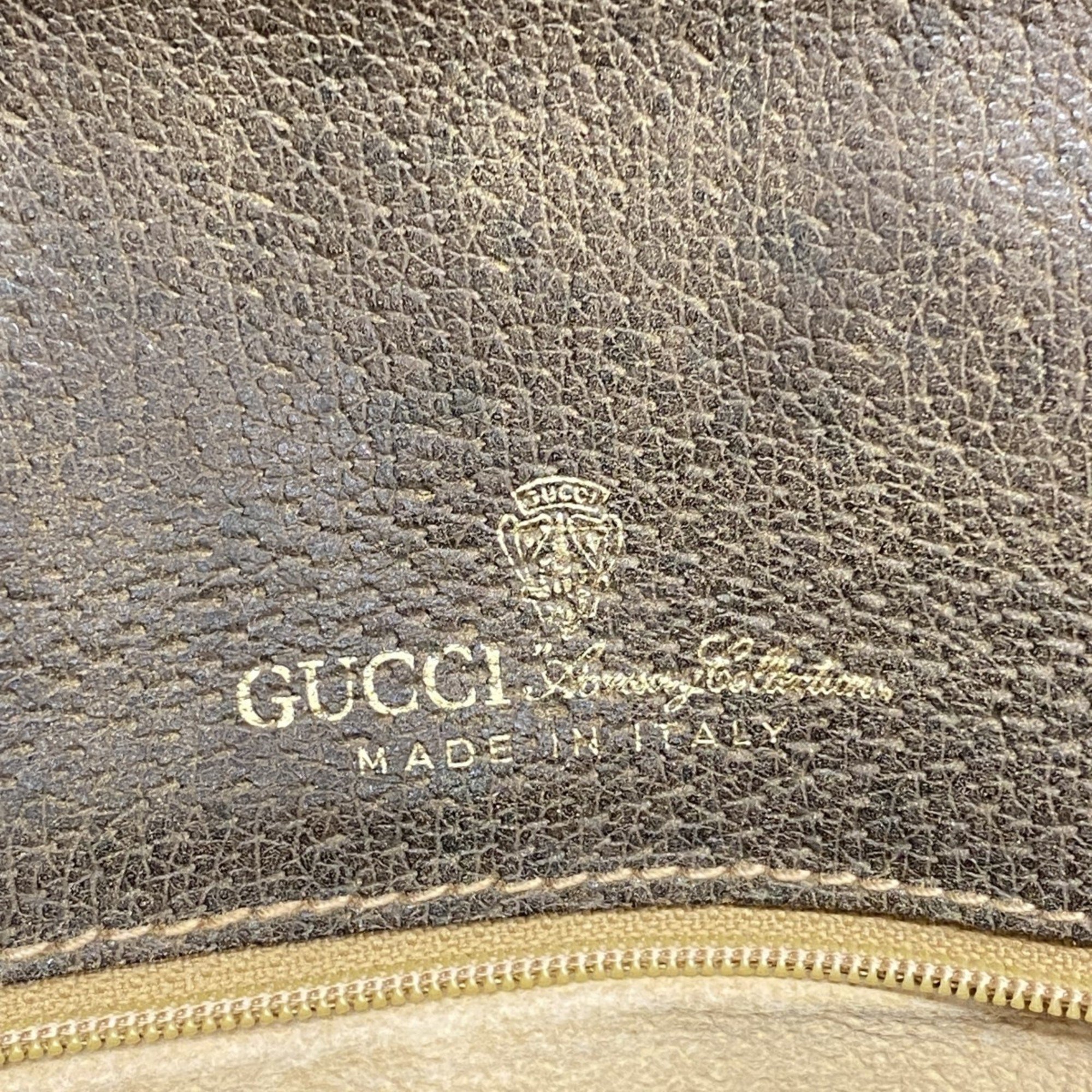 Gucci Shoulder Bag GG Supreme 14 01 4084 Brown Women's