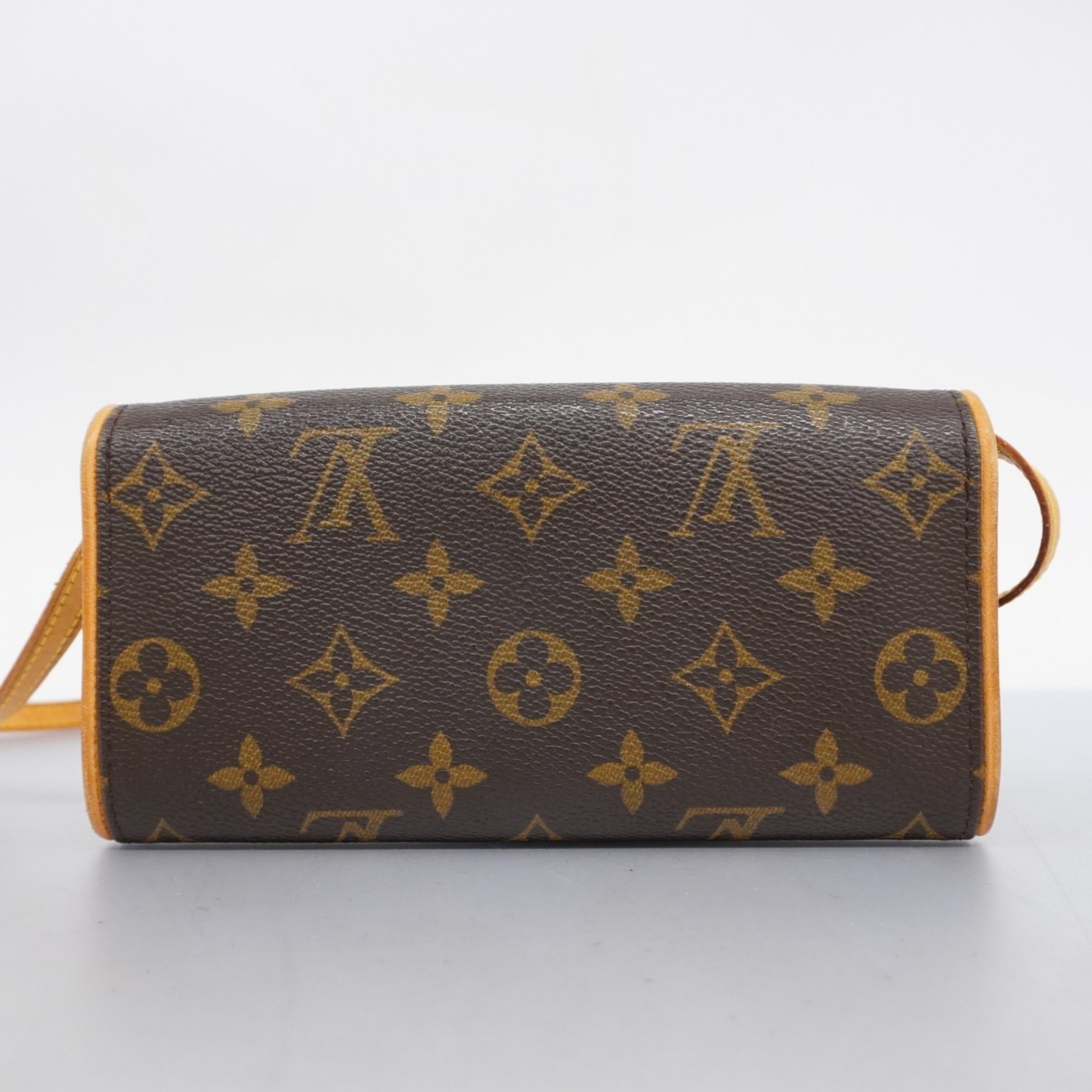 Louis Vuitton Shoulder Bag Monogram Pochette Twin PM M51854 Brown Women's