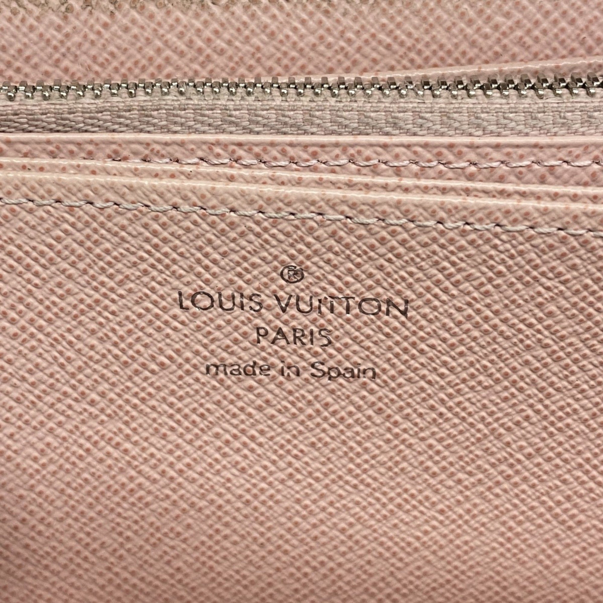 Louis Vuitton Long Wallet Epi Zippy M61863 Rose Ballerine Ladies