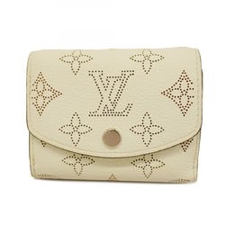 Louis Vuitton Tri-fold Wallet Mahina Portefeuille Iris XS M80693 White Pink Ladies