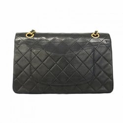 Chanel Shoulder Bag Matelasse Lambskin Black Women's