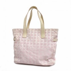 Chanel Tote Bag New Travel Nylon Pink Beige Champagne Ladies