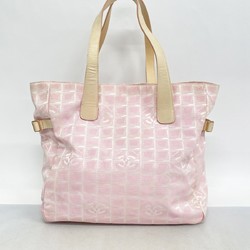 Chanel Tote Bag New Travel Nylon Pink Beige Champagne Ladies