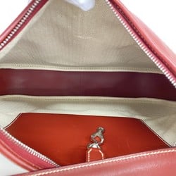 Hermes Shoulder Bag Trim 35 Box Calf Rouge H □D Engraved Ladies