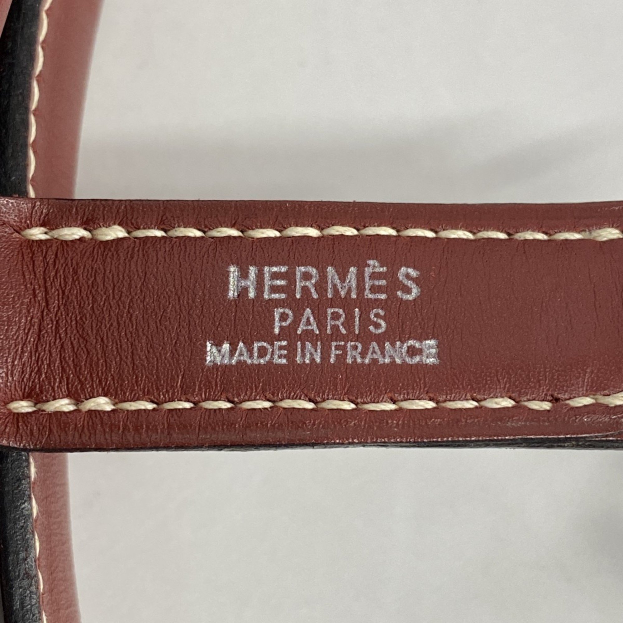 Hermes Shoulder Bag Trim 35 Box Calf Rouge H □D Engraved Ladies