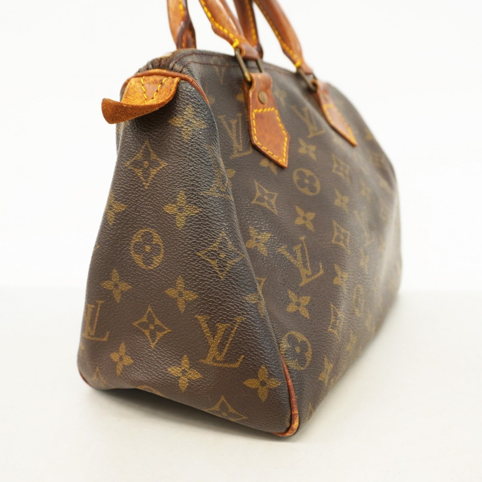 Louis Vuitton Handbag Monogram Speedy 25 M41109 Brown Ladies