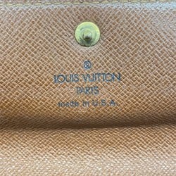 Louis Vuitton Long Wallet Monogram Porto Monnaie Credit M61725 Brown Ladies