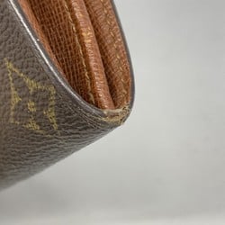 Louis Vuitton Long Wallet Monogram Porto Monnaie Credit M61725 Brown Ladies