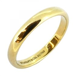 Tiffany ring wedding band K18YG yellow gold size 17 men's