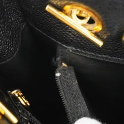 Chanel Shoulder Bag Caviar Skin Black Women's