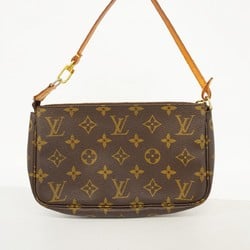 Louis Vuitton Pouch Monogram Pochette Accessoires M51980 Brown Women's