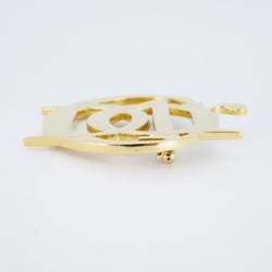 Christian Dior Brooch GP Plated Gold Ladies