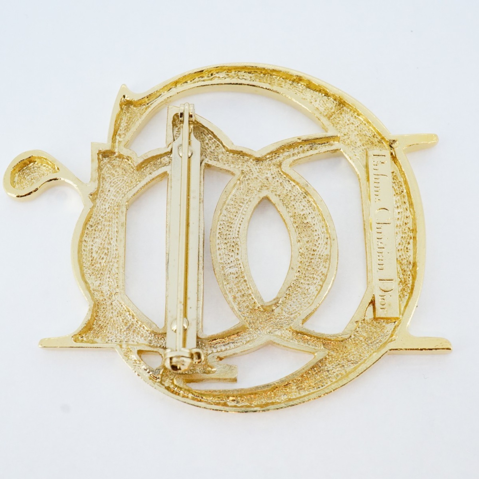 Christian Dior Brooch GP Plated Gold Ladies