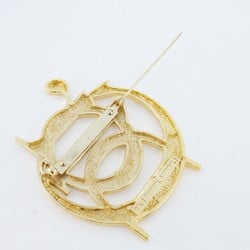 Christian Dior Brooch GP Plated Gold Ladies