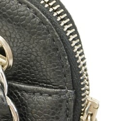 Chanel Shoulder Bag Caviar Skin Black Women's