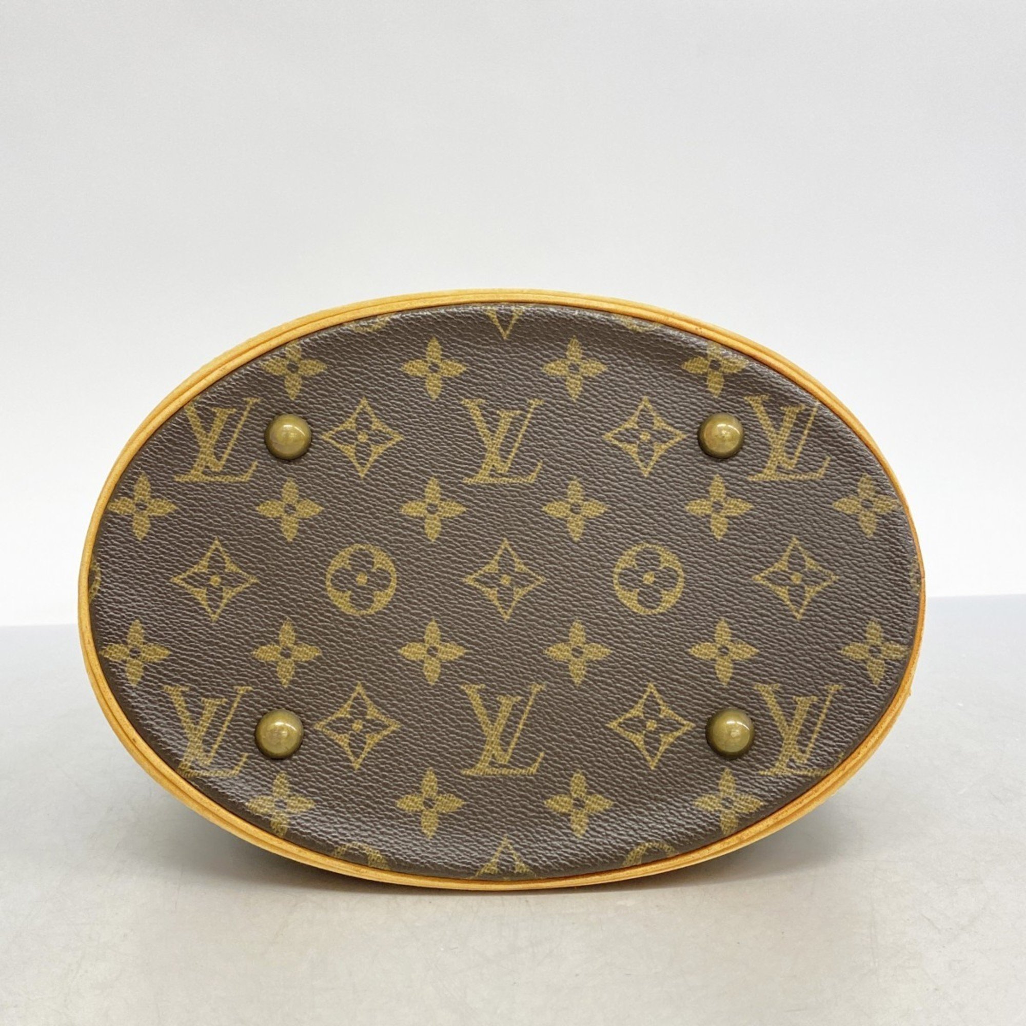 Louis Vuitton Tote Bag Monogram Bucket PM M42238 Brown Women's