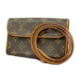 Louis Vuitton Waist Bag Monogram Pochette Florentine M51855 Brown Women's