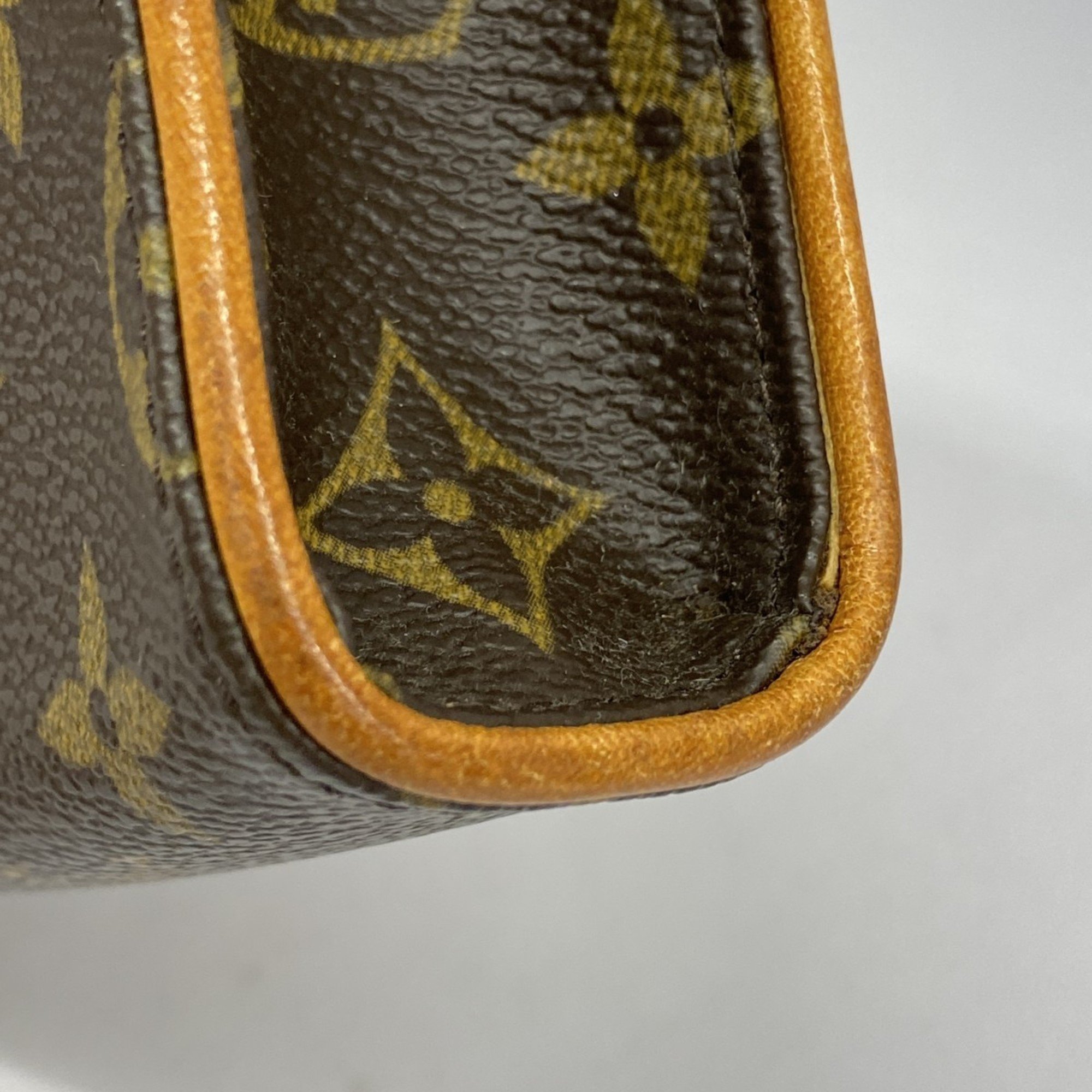 Louis Vuitton Waist Bag Monogram Pochette Florentine M51855 Brown Women's