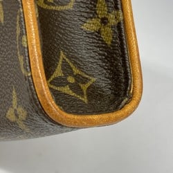 Louis Vuitton Waist Bag Monogram Pochette Florentine M51855 Brown Women's