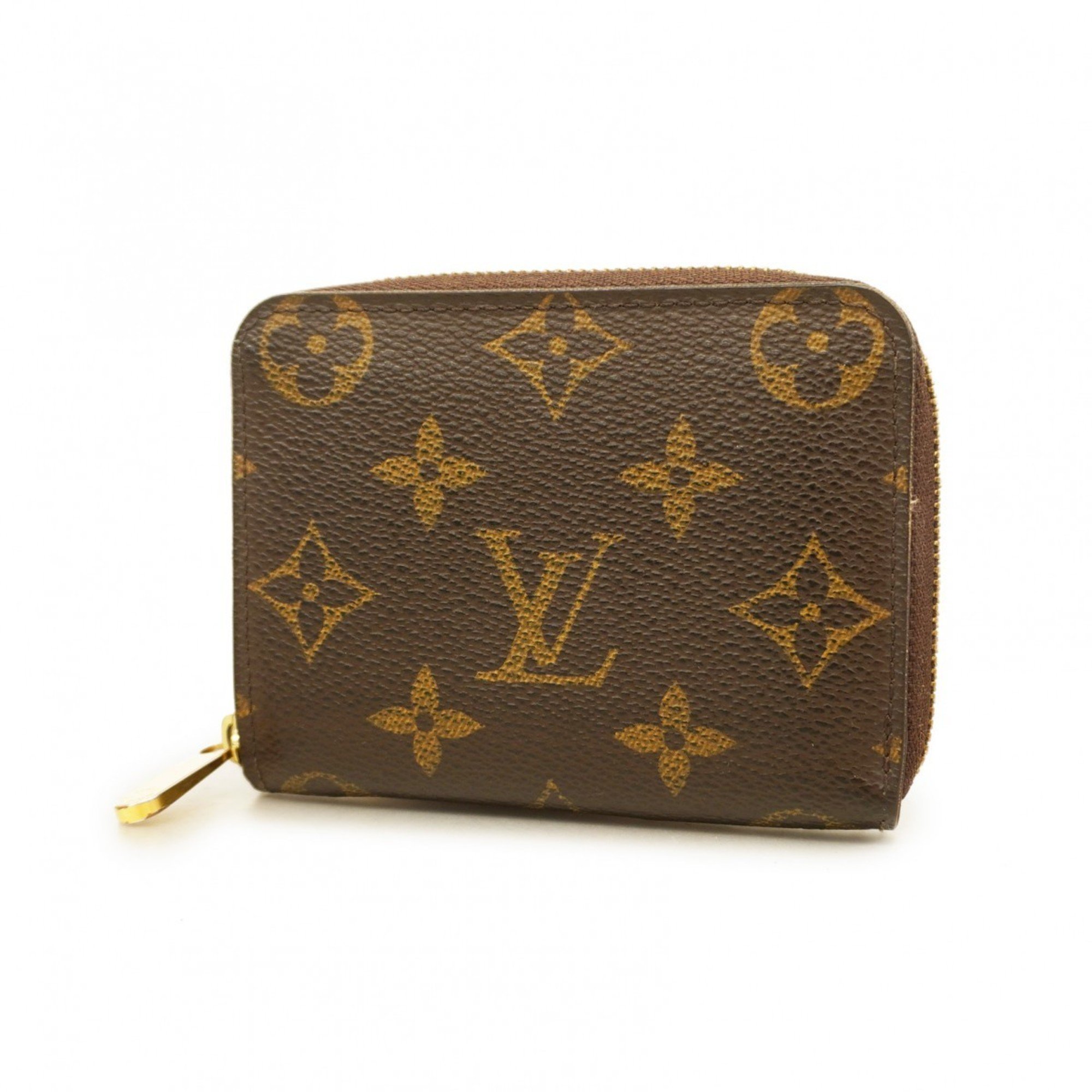 Louis Vuitton Wallets & Coin Cases Monogram Zippy Purse M60067 Brown Men's Women's