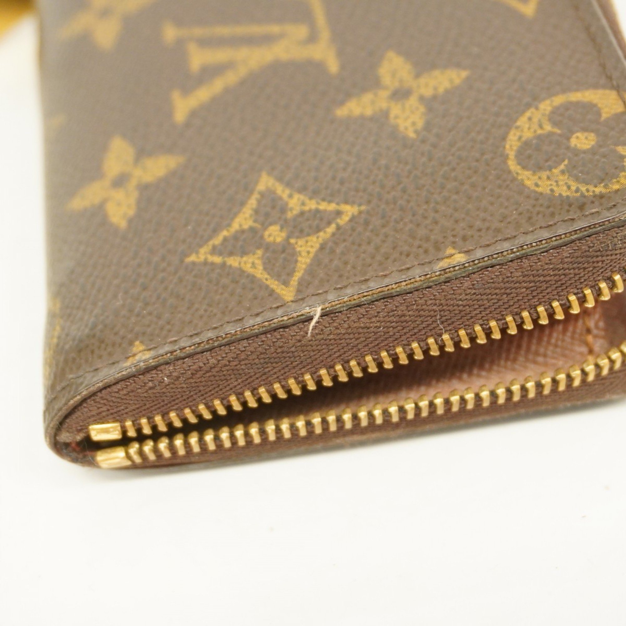 Louis Vuitton Wallets & Coin Cases Monogram Zippy Purse M60067 Brown Men's Women's