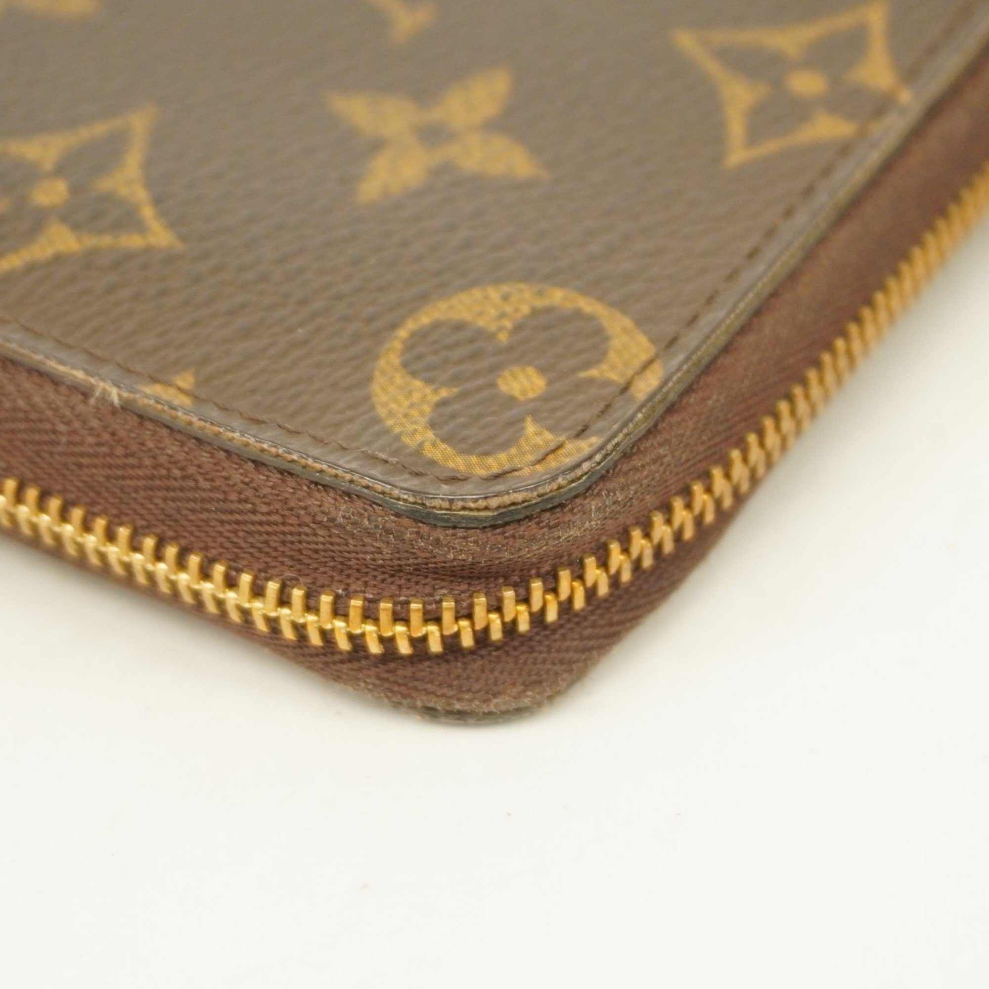 Louis Vuitton Wallets & Coin Cases Monogram Zippy Purse M60067 Brown Men's Women's