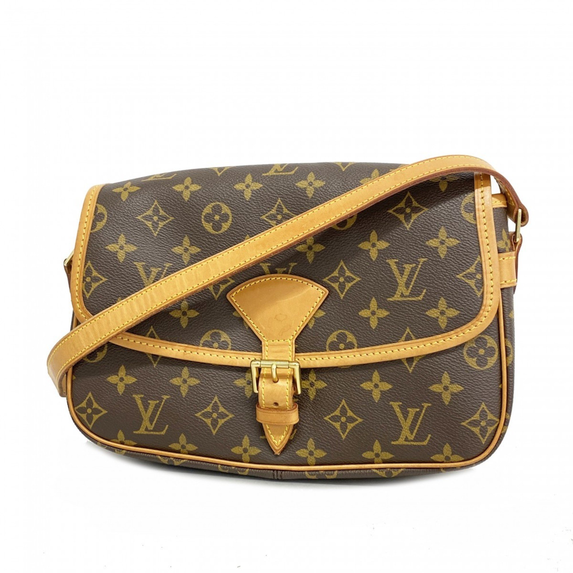 Louis Vuitton Shoulder Bag Monogram Sologne M42250 Brown Ladies