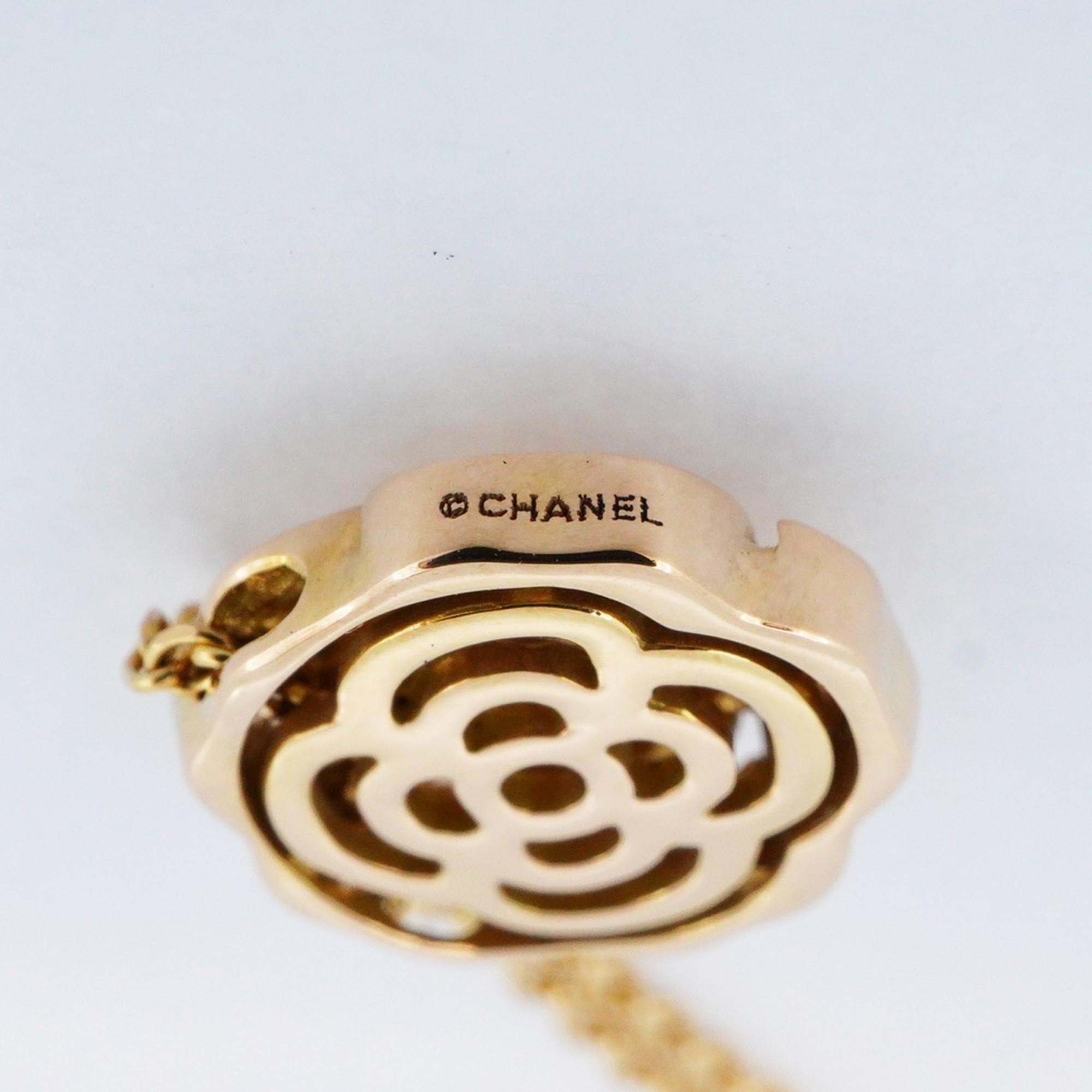 Chanel Necklace Camellia 1PD Diamond K18PG Pink Gold Ladies