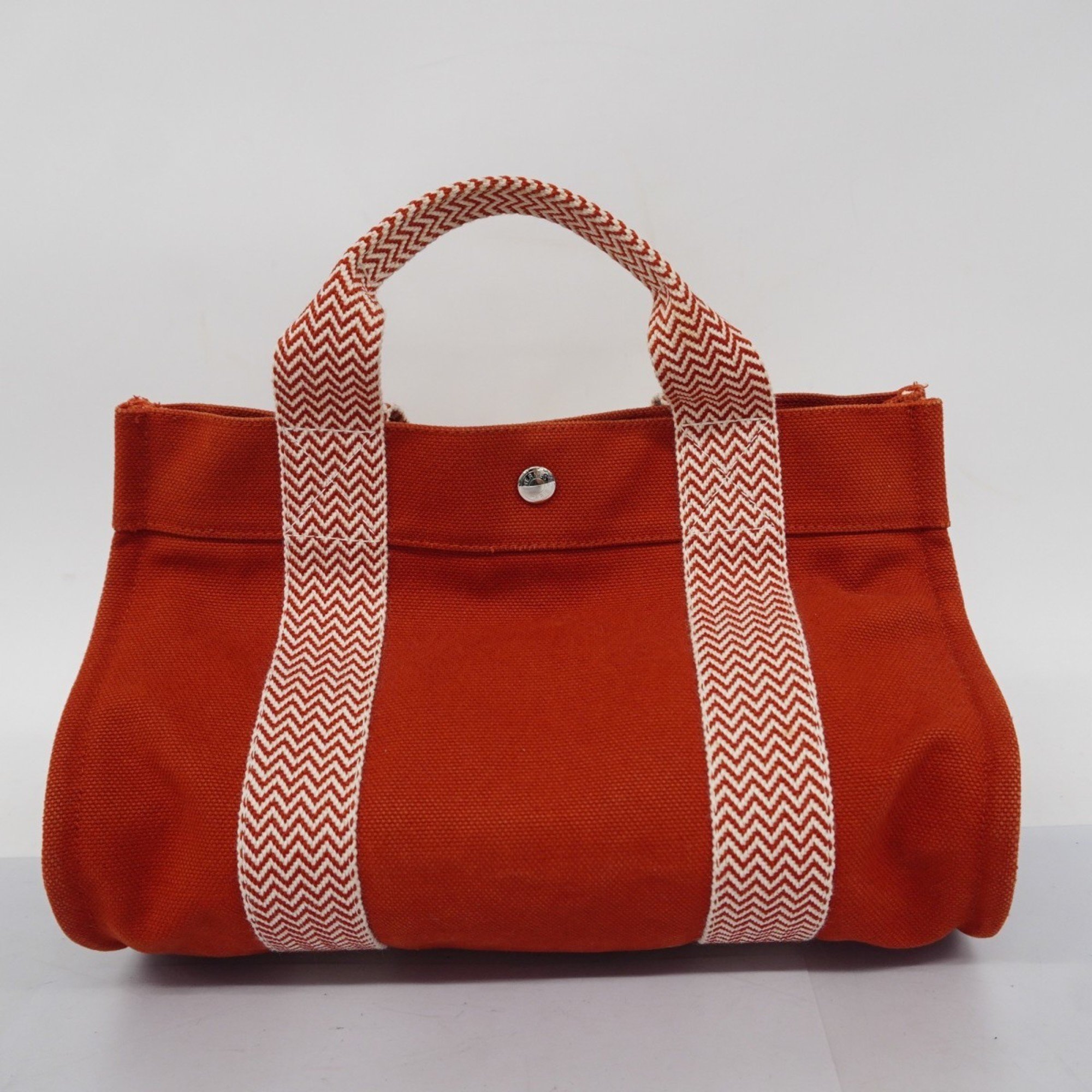 Hermes Handbag Cannes PM Canvas Red Women's