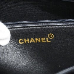 Chanel Shoulder Bag Caviar Skin Black Women's