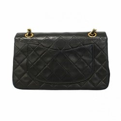 Chanel Shoulder Bag Matelasse Lambskin Black Women's