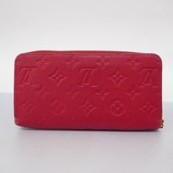 Louis Vuitton Long Wallet Monogram Empreinte Zippy M60737 Cerise Ladies