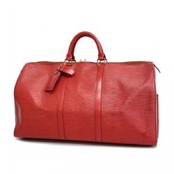 Louis Vuitton Boston Bag Epi Keepall 50 M42967 Castilian Red Men's Women's