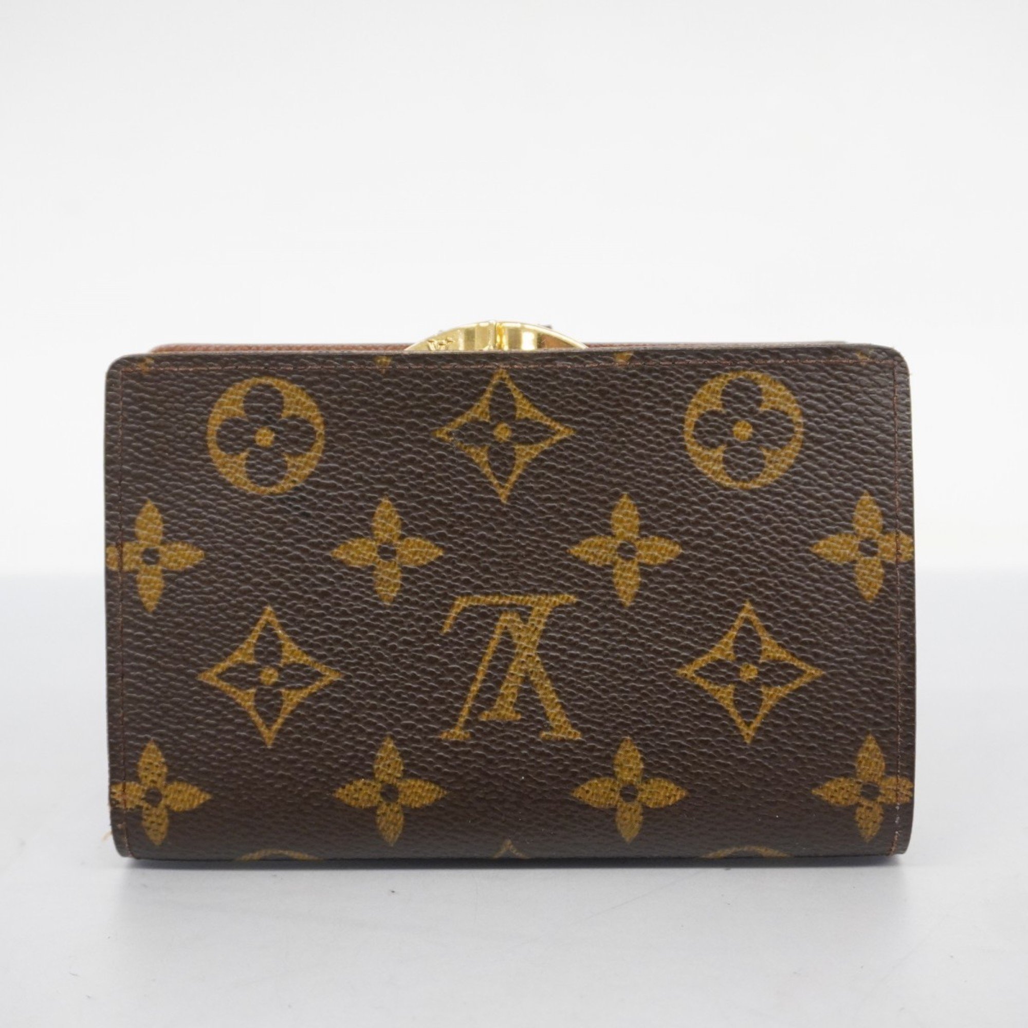 Louis Vuitton Wallet Monogram Porte Monnaie Biennois M61663 Brown Ladies