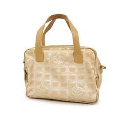 Chanel handbag new travel nylon beige ladies