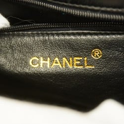 Chanel Shoulder Bag Patent Leather Black Women's