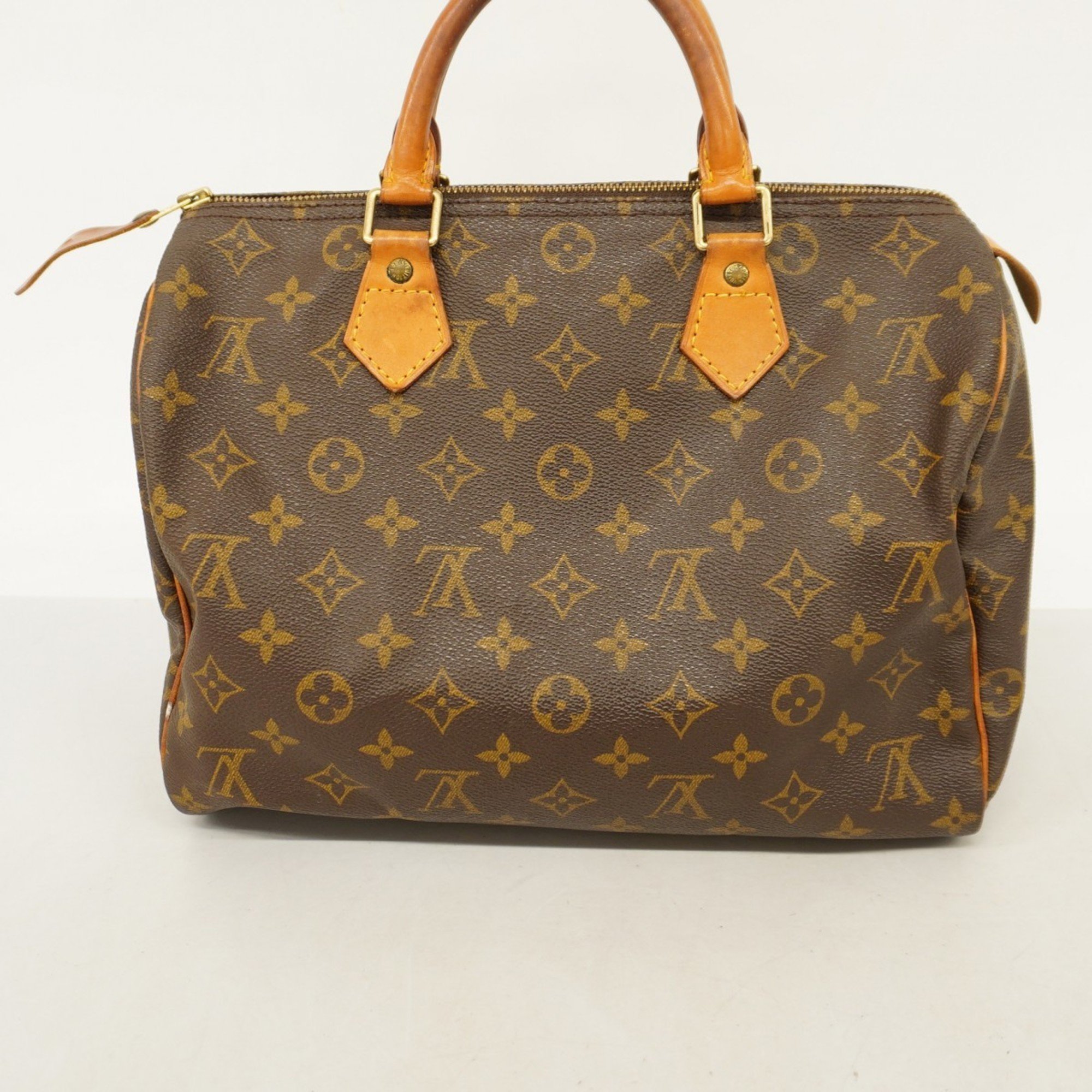 Louis Vuitton Handbag Monogram Speedy 30 M41108 Brown Ladies